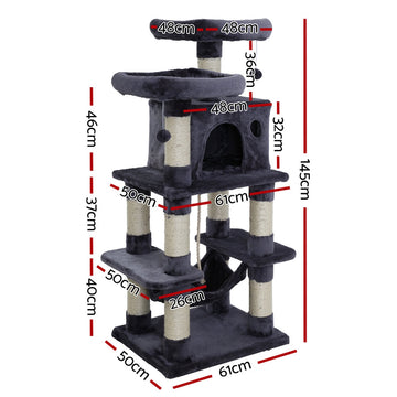 i.Pet Cat Tree Trees Scratching Post Scratcher Tower Condo House Furniture Wood i.Pet